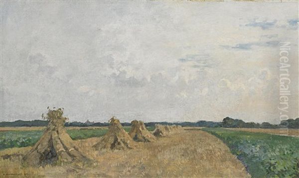 Felderlandschaft Im Spatsommer Oil Painting by Cornelis Vreedenburgh