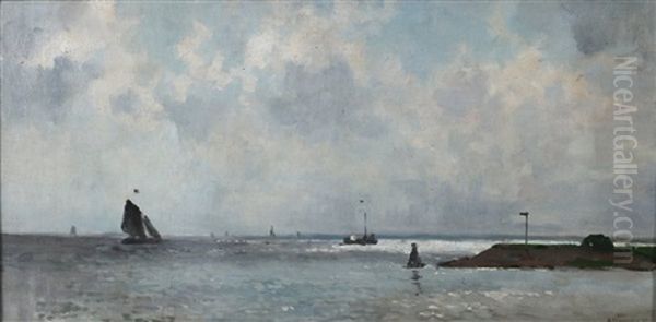 Havenhoofd Oil Painting by Cornelis Vreedenburgh