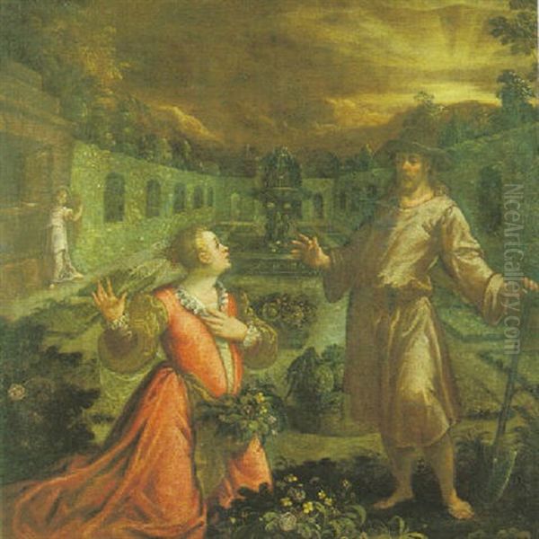 Noli Me Tangere Oil Painting by Dirck De Vries