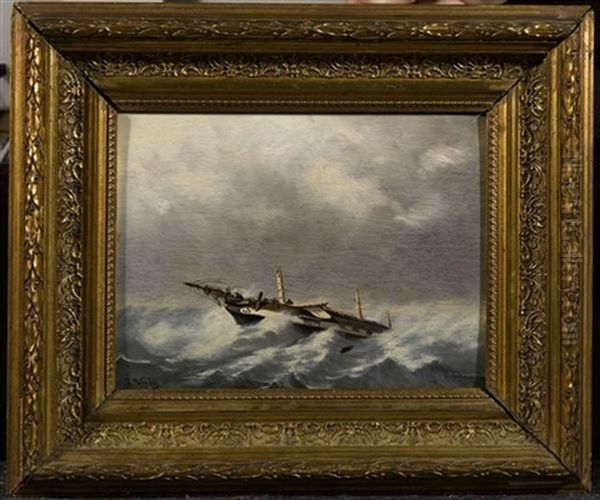 Schiffsbruch Oil Painting by Jan Vrolijk