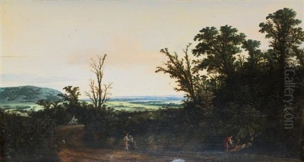 Paysage De Campagne Oil Painting by Cornelis Hendriksz Vroom