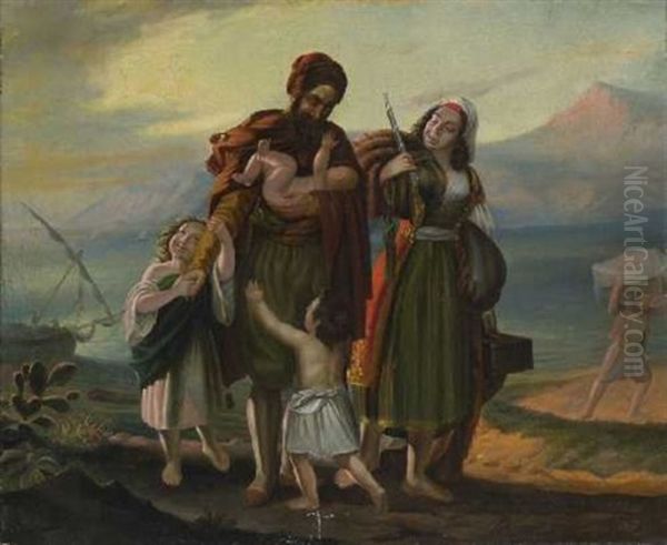 Der Zuruckkehrende Freiheitskampfer Oil Painting by Theodoros Vryzakis