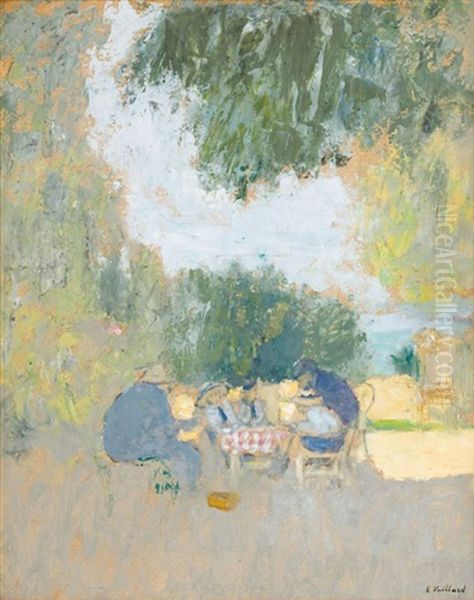 Gauter En Plein Air Oil Painting by Edouard Vuillard