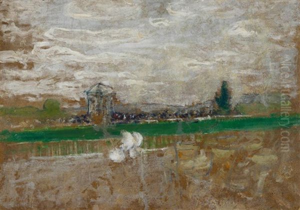 Champ De Course Oil Painting by Edouard Vuillard