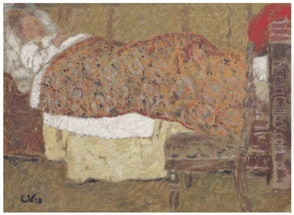 La Malade Lisant Oil Painting by Edouard Vuillard