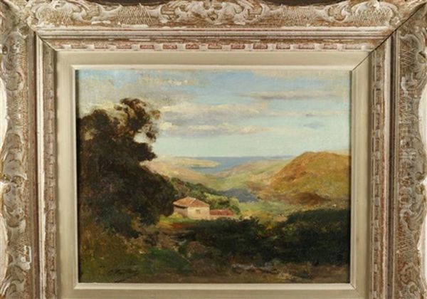 Paysage Du Sud Oil Painting by Gaston Charles Vuillier