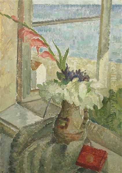 Window Facing The Sea Oil Painting by Anatol Vulpe