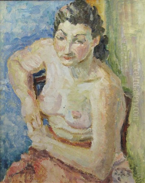 Nude Oil Painting by Anatol Vulpe