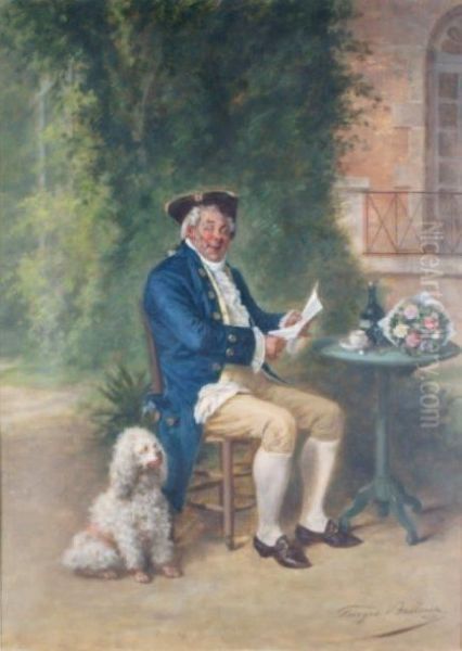 La Lecture De La Lettre Oil Painting by Louis Georges Brillouin