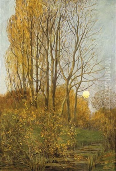 Herbsttag Oil Painting by Friedrich Wachenhusen