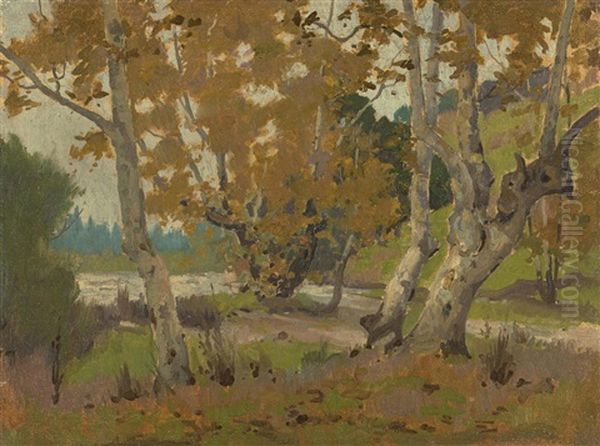 Arroyo Seco Oil Painting by Elmer Wachtel