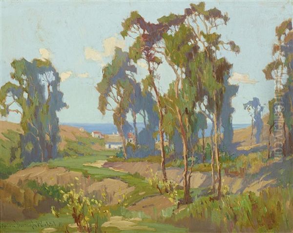 Laguna Beach Oil Painting by Marion Kavanaugh Wachtel