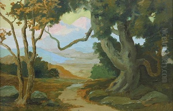 Path Beneath The Trees Oil Painting by Marion Kavanaugh Wachtel