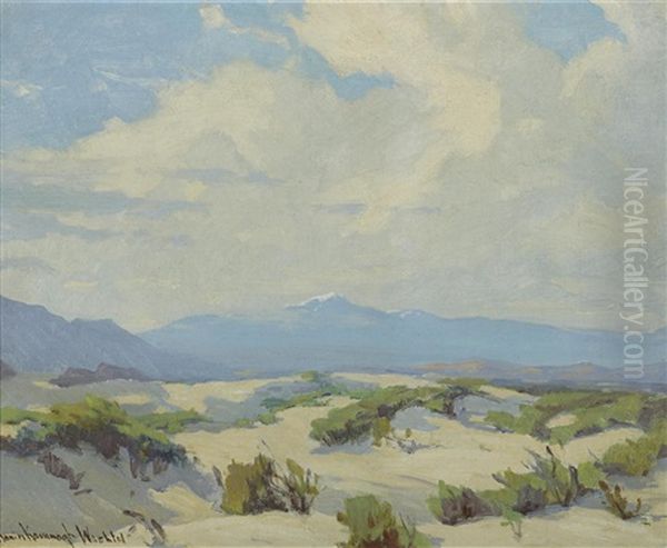 Desert Near Palm Springs Oil Painting by Marion Kavanaugh Wachtel