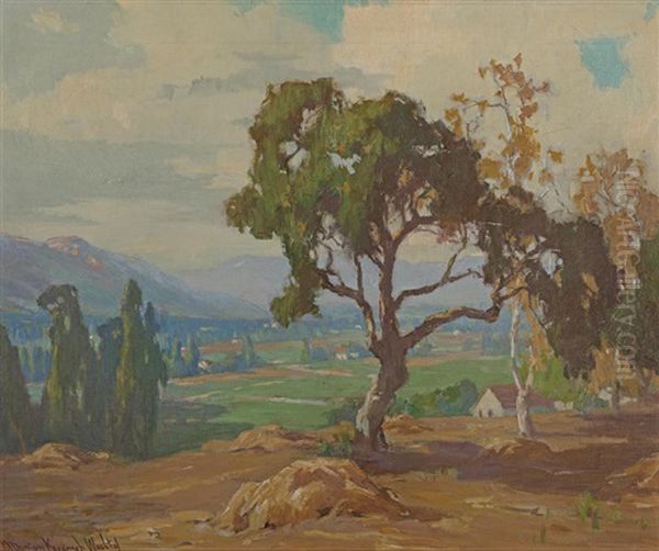 Lazy V Ranch Oil Painting by Marion Kavanaugh Wachtel