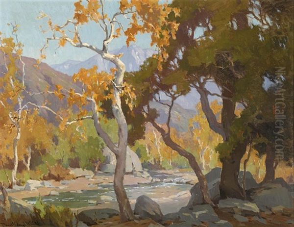 Autumn In The Arroyo Oil Painting by Marion Kavanaugh Wachtel