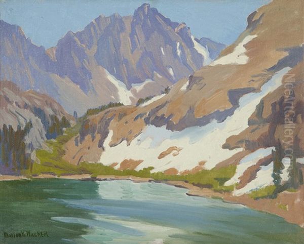 Lower Boy Scout Lake, Mt. Whitney Oil Painting by Marion Kavanaugh Wachtel