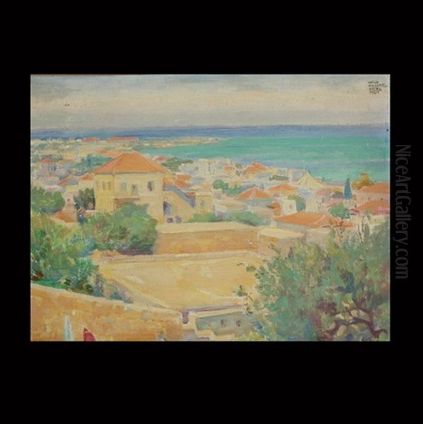 Haifa Oil Painting by Wilhelm Wachtel