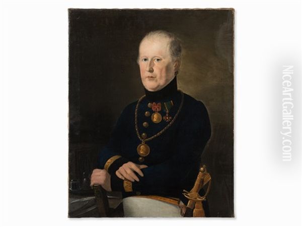 Doctor Franz Ketterer Oil Painting by Johann Wachtl