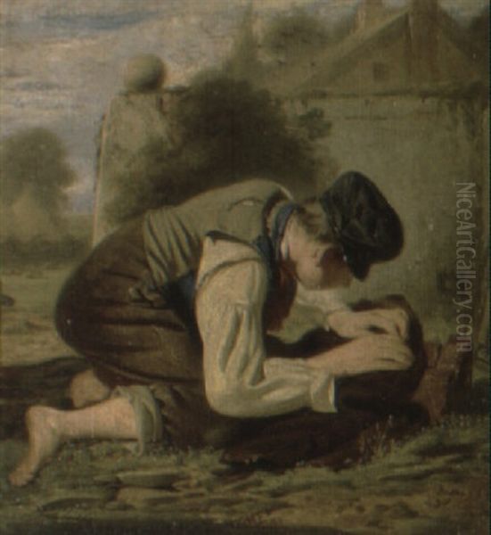 Young Ornithologist Oil Painting by Thomas Wade