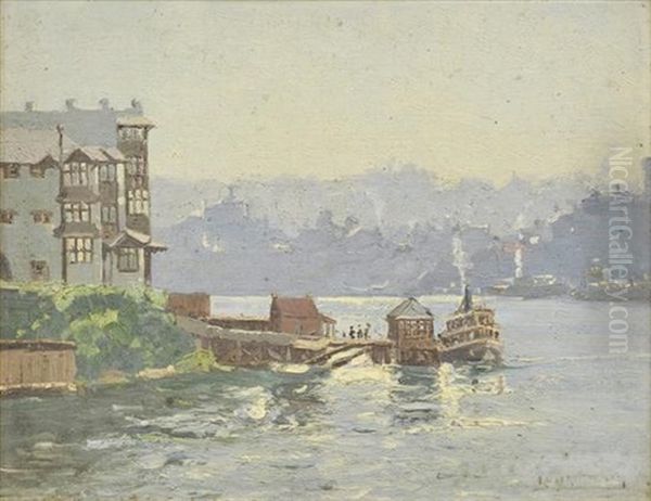 Kirribilli Ferry Oil Painting by Robert Waden