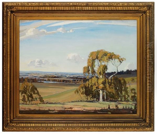 Sweeping Summer Landscape Oil Painting by Robert Waden