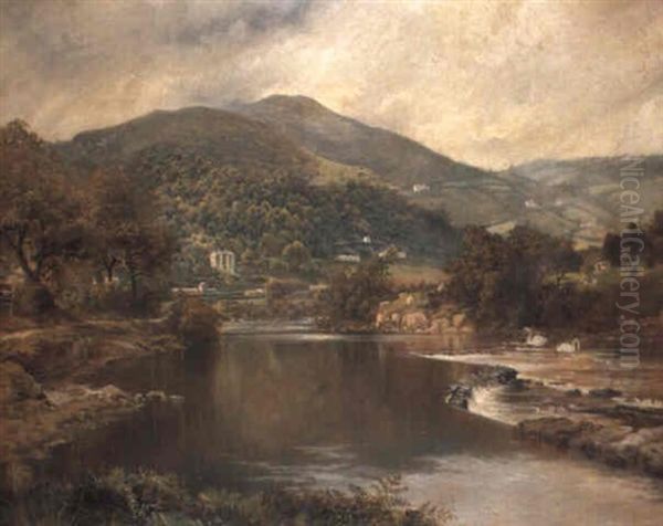 Classical Landscape Oil Painting by William Joseph Wadham