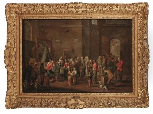 Scene De Mariage Oil Painting by Lucas Janszen de Wael