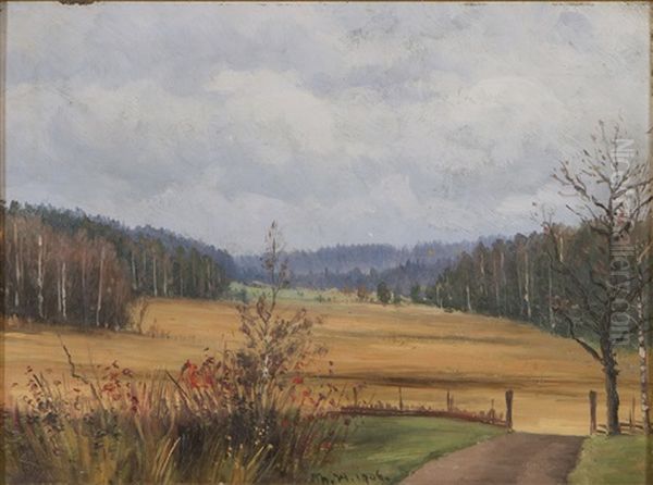 Field Oil Painting by Thorsten Waenerberg