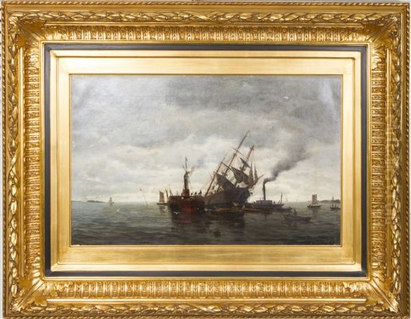 Emergency At Sea Oil Painting by Thorsten Waenerberg