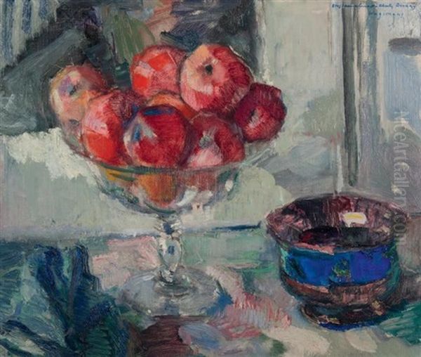 Nature Morte Aux Pommes Oil Painting by Maurice Wagemans