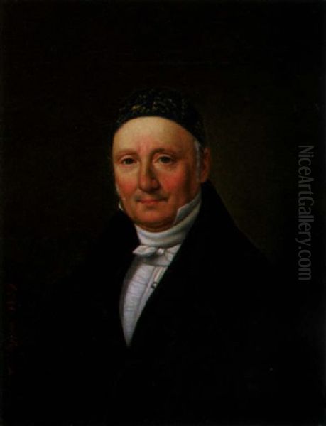 Portrait Of A Gentleman Oil Painting by Carl Ludwig Friedrich Wagner