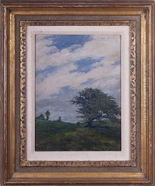 Gray Day Oil Painting by Frederick R. Wagner