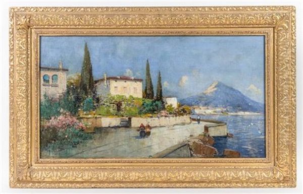 Italian Scene Oil Painting by Hans Wagner