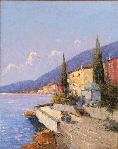 Amalfi Coast Oil Painting by Hans Wagner