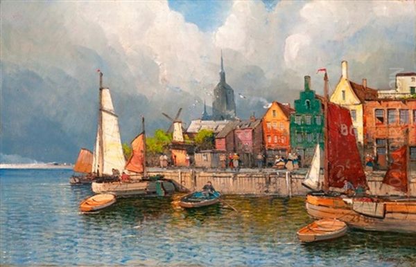 Mediterran Kikoto Oil Painting by Hans Johann Wagner