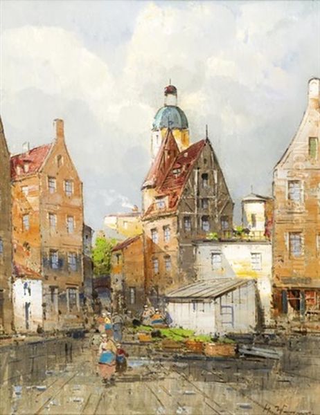 Holland Varoska Oil Painting by Hans Johann Wagner