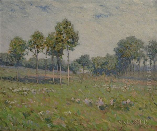 Spring Landscape Oil Painting by Jacob Wagner