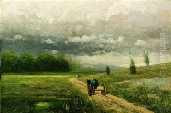 Traveling Through The Countryside Oil Painting by Jacob Wagner