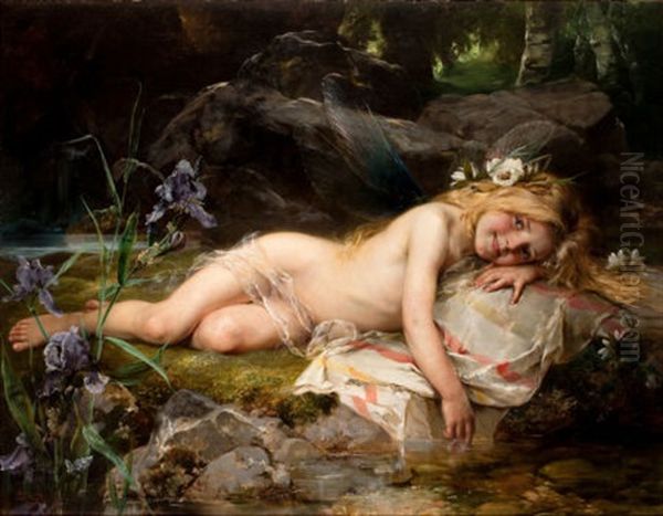 Forest Nymph Oil Painting by Paul Hermann Wagner