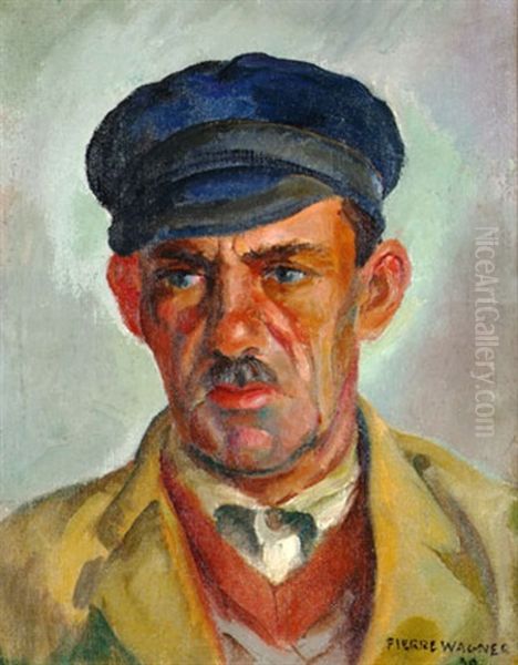 Portrait De Marins Douarneniste Oil Painting by Pierre Wagner