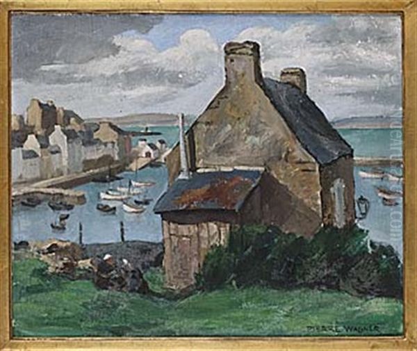 Landskap, Bretagne Oil Painting by Pierre Wagner