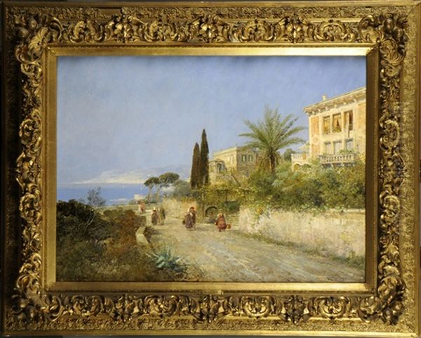 Vues Des Cotes Italiennes Oil Painting by Karl Wagner