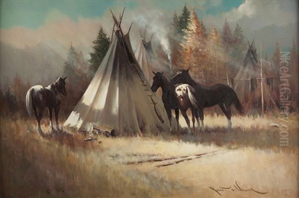 The Peaceful Plains Oil Painting by Harry B. Wagoner