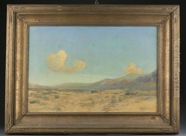 Desert Landscape Oil Painting by Harry B. Wagoner