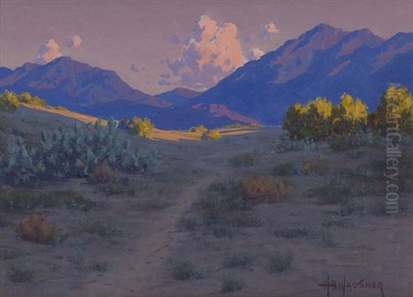 Sundown, Palm Springs Oil Painting by Harry B. Wagoner