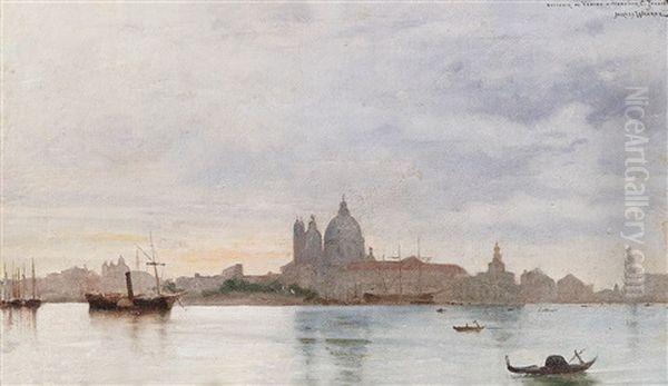 Vy Over Venedig Oil Painting by Jacques Clement Wagrez