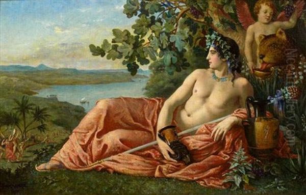 Dionysos Sur L'ile De Naxos Oil Painting by Jacques Clement Wagrez