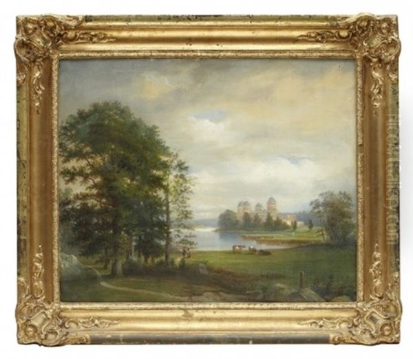 Gripsholms Slott Oil Painting by Ernfried Wahlqvist