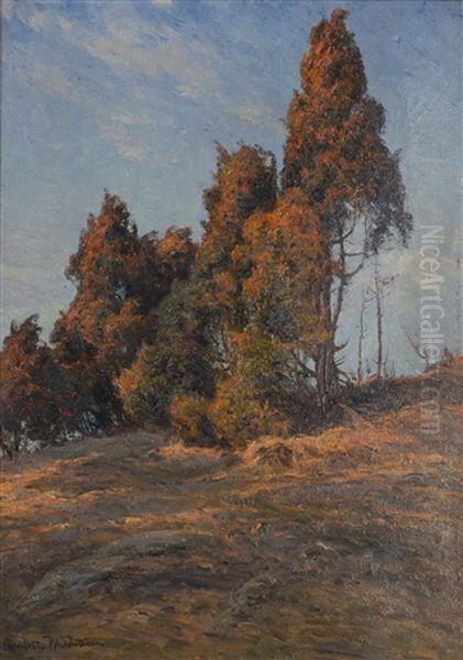 Landscape Oil Painting by Charlotte Constance Wahlstroem